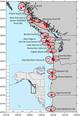 Nearshore microbial communities of the Pacific Northwest coasts of Canada and the U.S.